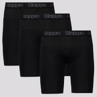 Kit 3 Bermudas Térmicas Kappa Belquior Preta Kit 3 Bermudas Térmicas Kappa Belquior Preta