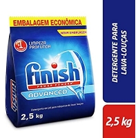 Detergente em Pó Para Lava Louças Finish Advanced - 2,5kg Detergente em Pó Para Lava Louças Finish Advanced - 2,5kg