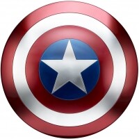 Brinquedo Escudo Capitão América Legends - B7436 Avengers Azul/Vermelho/ Branco Brinquedo Escudo Capitão América Legends - B7436 Avengers Azul/Vermelho/ Branco