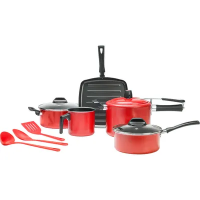 Conjunto de Panelas 8 Peças Brinox Garlic Conjunto de Panelas 8 Peças Brinox Garlic