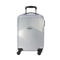 Mala de Viagem Bordo American Tourister Trillion com Rodas Giro 360° em ABS Pequena – Prata - By Samsonite Mala de Viagem Bordo American Tourister Trillion com Rodas Giro 360° em ABS Pequena – Prata - By Samsonite