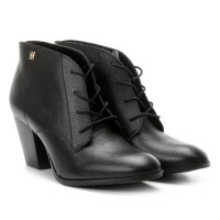Bota Loucos & Santos Cano Curto com Cadarço Feminina Bota Loucos & Santos Cano Curto com Cadarço Feminina
