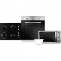 Cooktop 4 Bocas CD060 + Forno Elétrico 60L CO060AR Inox + Micro-ondas 20L CMD020 Prata Consul -Eletrodomésticos - Cook Cooktop 4 Bocas CD060 + Forno Elétrico 60L CO060AR Inox + Micro-ondas 20L CMD020 Prata Consul -Eletrodomésticos - Cook