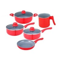 Conjunto de Panelas Casa Ambiente Sevilla com Revestimento Cerâmico – 5 Peças Conjunto de Panelas Casa Ambiente Sevilla com Revestimento Cerâmico – 5 Peças