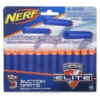 Refil Nerf Elite 12 Dardos Sucção Hasbro Azul Refil Nerf Elite 12 Dardos Sucção Hasbro Azul