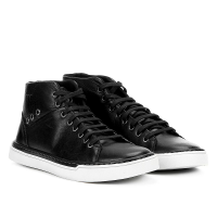 Tênis Cano Curto Couro Walkabout Midnight Masculino - Preto Tênis Cano Curto Couro Walkabout Midnight Masculino - Preto