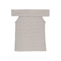 Blusa Ombro a Ombro em Malha Canelada - Bege Blusa Ombro a Ombro em Malha Canelada - Bege