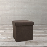 Puff Box Tramado Marrom 38cm Puff Box Tramado Marrom 38cm