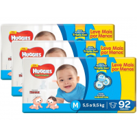 276 Unidades - Fralda Huggies com Turma da Mônica Tripla Proteção Mega M 276 Unidades - Fralda Huggies com Turma da Mônica Tripla Proteção Mega M