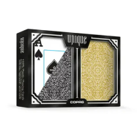Baralho Plástico Unique Preto e Dourado - Leve 2 Pague 1 Baralho Plástico Unique Preto e Dourado - Leve 2 Pague 1