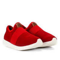 Tênis Bebecê Jogging Malha Feminino - Vermelho Tênis Bebecê Jogging Malha Feminino - Vermelho
