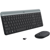 Teclado e Mouse Logitech MK470 Slim Ultrafino Teclas Silenciosas Teclado e Mouse Logitech MK470 Slim Ultrafino Teclas Silenciosas