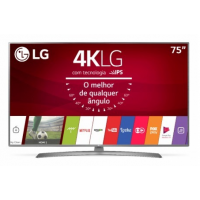 Smart TV LED 75 4K LG 4 HDMI 2 USB Bluetooth Wi-Fi Active HDR ThinQ AI - 75UM751C0SB.AWZ Smart TV LED 75 4K LG 4 HDMI 2 USB Bluetooth Wi-Fi Active HDR ThinQ AI - 75UM751C0SB.AWZ