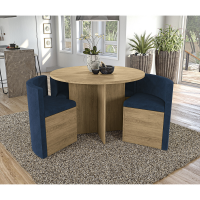 Conjunto Mesa Redonda Kappesberg Nirá 4 Cadeiras Conjunto Mesa Redonda Kappesberg Nirá 4 Cadeiras