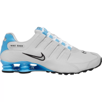 Tênis Nike Shox NZ EU Masculino - Branco e Prata Tênis Nike Shox NZ EU Masculino - Branco e Prata