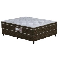 Cama Box Conjugada Plumatex Casal Lottus com Pillow Inn e Molas Pocket 54x138x188cm Cama Box Conjugada Plumatex Casal Lottus com Pillow Inn e Molas Pocket 54x138x188cm