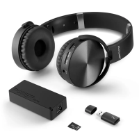 Kit Music Play Headphone Bluetooth SD/AUX/FM + Power Bank 4000 mAh + Leitor USB + Micro SD 32GB C10 - MC250 Kit Music Play Headphone Bluetooth SD/AUX/FM + Power Bank 4000 mAh + Leitor USB + Micro SD 32GB C10 - MC250