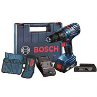 Parafusadeira/Furadeira de Impacto 1/2 Pol 2 Baterias 18V Litio Kit com 23 Acessórios e Maleta - BOSCH-GSB180-LI-AC Parafusadeira/Furadeira de Impacto 1/2 Pol 2 Baterias 18V Litio Kit com 23 Acessórios e Maleta - BOSCH-GSB180-LI-AC