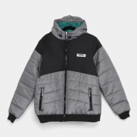 2 Unidades Jaqueta Puffer Fatal Capuz Sublimada Masculina - Preto 2 Unidades Jaqueta Puffer Fatal Capuz Sublimada Masculina - Preto