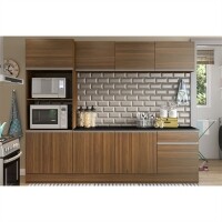 Cozinha Compacta Trevalla Móveis Linea 8 Portas 1 Gaveta Cozinha Compacta Trevalla Móveis Linea 8 Portas 1 Gaveta