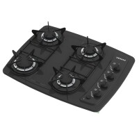 Cooktop A Gás GLP Venax Black Automático 4 Bocas Preto Bivolt P248025 Cooktop A Gás GLP Venax Black Automático 4 Bocas Preto Bivolt P248025
