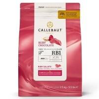 Chocolate Callebaut Ruby - Gotas 2,5KG Chocolate Callebaut Ruby - Gotas 2,5KG