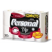 2 unidades Papel Higiênico VIP Folha Dupla Personal 8 unidades 2 unidades Papel Higiênico VIP Folha Dupla Personal 8 unidades