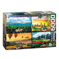 Quebra-Cabeça Vinhos do Mundo 6000 Peças 14307 - GROW Quebra-Cabeça Vinhos do Mundo 6000 Peças 14307 - GROW