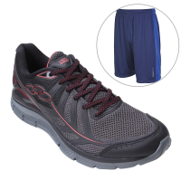 Kit Tênis Olympikus Cosmic + Bermuda Olympikus Tam G Masculina - Preto e Marinho Kit Tênis Olympikus Cosmic + Bermuda Olympikus Tam G Masculina - Preto e Marinho