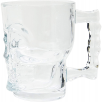 Caneca para Chopp e Cerveja de Vidro Caveira Rock Style Lyor Transparente 510ml Caneca para Chopp e Cerveja de Vidro Caveira Rock Style Lyor Transparente 510ml