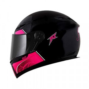 Capacete Fechado RT501 Evo Love Preto E Rosa Race Tech Capacete Fechado RT501 Evo Love Preto E Rosa Race Tech