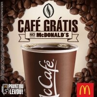 Café Grátis no McDonald’s Café Grátis no McDonald’s
