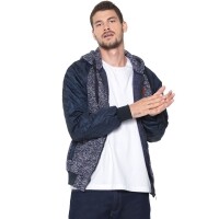 Moletom Flanelado Aberto Zune Raglan Azul-marinho Moletom Flanelado Aberto Zune Raglan Azul-marinho