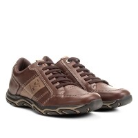 Sapatênis Couro West Coast King Masculino - Café Sapatênis Couro West Coast King Masculino - Café