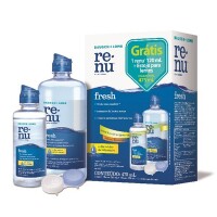 Kit Renu Fresh Plus 355ml + 120ml Grátis + Estojo para Lentes Kit Renu Fresh Plus 355ml + 120ml Grátis + Estojo para Lentes