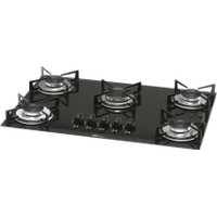 Cooktop Fischer 5 Bocas Preto - 1642-6985 Cooktop Fischer 5 Bocas Preto - 1642-6985