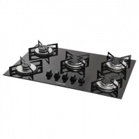 Cooktop 5 Bocas Suggar Preto Bivolt - FG5005VP Cooktop 5 Bocas Suggar Preto Bivolt - FG5005VP