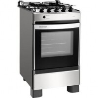 Fogão Brastemp 4 Bocas Inox Bivolt - BFO4NAR Fogão Brastemp 4 Bocas Inox Bivolt - BFO4NAR