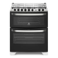 Fogão Electrolux 5 Bocas Duplo Forno - 76DAB Fogão Electrolux 5 Bocas Duplo Forno - 76DAB