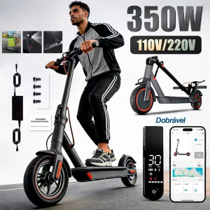 Patinete Elétrico Adulto 350W Alta Velocidade Bateria Longa e Suporta Até 150kg