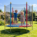 Imagem da oferta Cama Elástica Infantil Justfun 1,8 m Colorida com Rede de Proteção para 100 kg