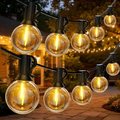 Imagem da oferta Varal De Luzes Led 15m Com 25 Lâmpada Externo Cordão Festão Amarelo 110v220v