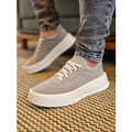 Imagem da oferta Sapatênis Masculino Casual Sneakers Sola Alta Elegante Leve Cinza 43 Br