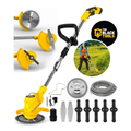 Imagem da oferta Roçadeira Aparador Grama A Bateria Recarregável 460w Profissional Com Acessórios Tcg12b The Black Tools