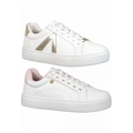 Imagem da oferta Kit 2 Pares Tenis Gigil Casual Branco Rose/Dourado