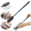 Imagem da oferta Escova de Silicone para Lavar Garrafas, Mamadeiras, Copos e Taças - Cinza