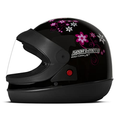 Imagem da oferta Pro Tork Capacete Sport Moto For Girls 56 Preto