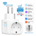 Imagem da oferta Tomada Inteligente WiFi 20A com Medidor de Energia Smart Life Tuya Alexa Google Assistente 2.4GHz