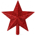 Imagem da oferta Ponteira Natal Estrela Vermelha Glitter 15 cm