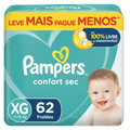 Imagem da oferta Fralda Pampers Confort Sec XG 62 unidades